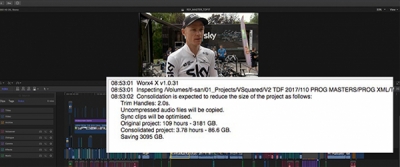 Terabytes of Storage Saved on Tour de France by Using Worx4 X